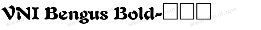 VNI Bengus Bold字体转换